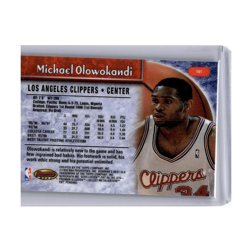 1998 Bowman's Best Michael Olowokandi RC Clippers #101