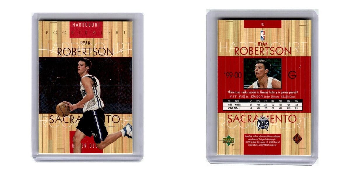 1999 Upper Deck Hardcourt Ryan Robertson RC Kings #86