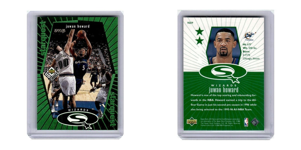 1998 UD Choice StarQuest Juwan Howard Wizards #SQ29
