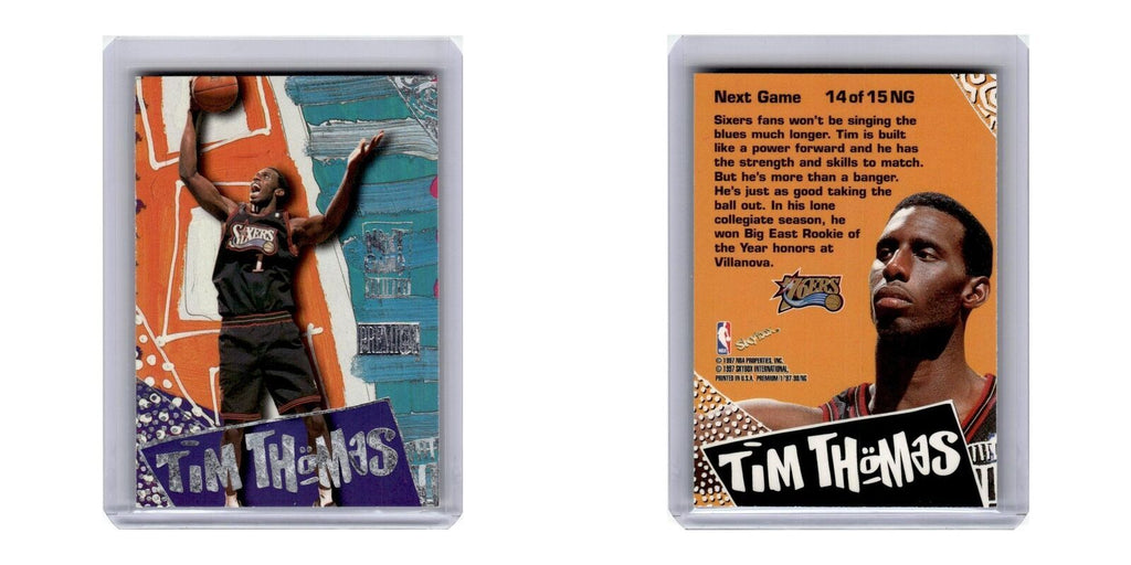 1997 SkyBox Premium Tim Thomas 76ers #14NG