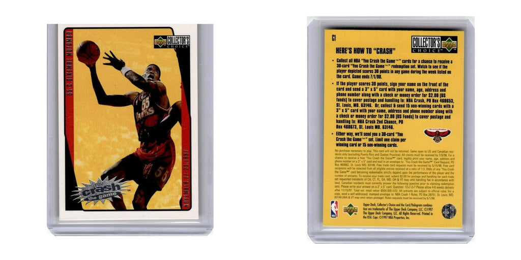1997 Collector's Choice You Crash the Game Dikembe Mutombo Hawks #C1