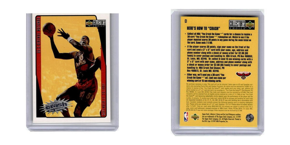 1997 Collector's Choice You Crash the Game Dikembe Mutombo Hawks #C1