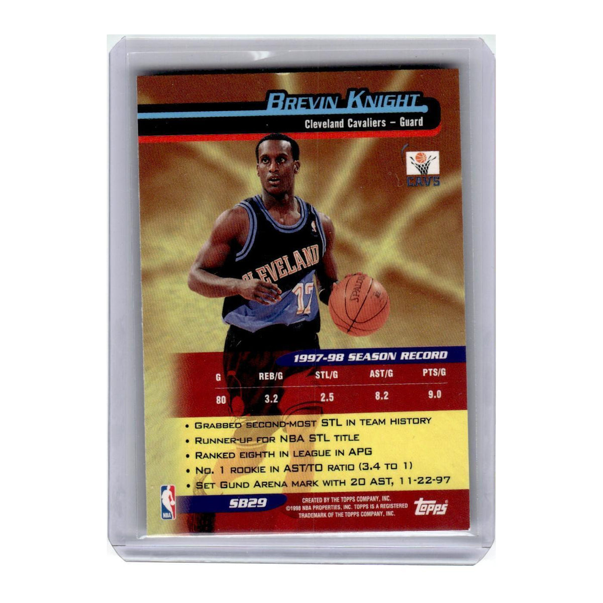 1998 Topps Brevin Knight Cavaliers #S829