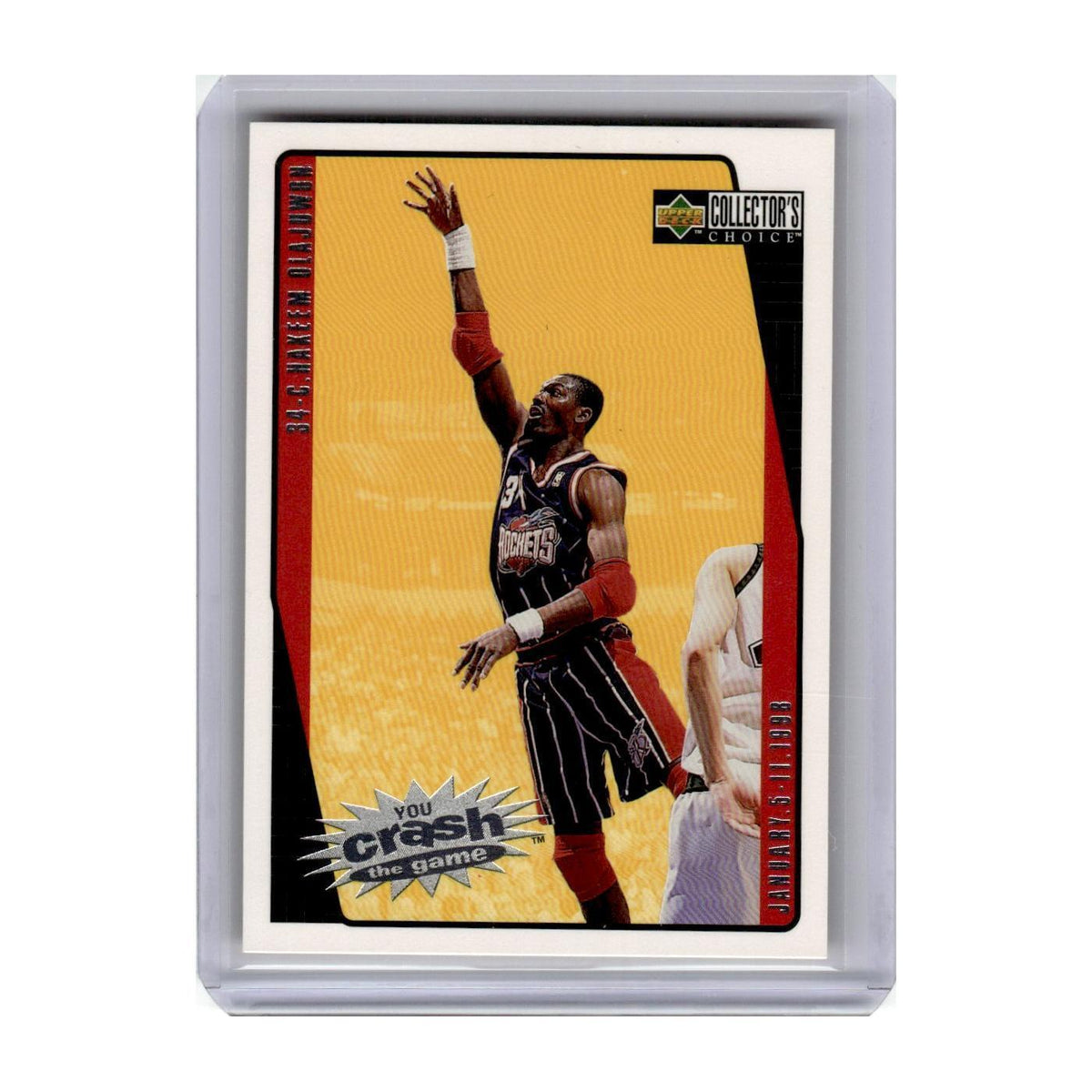 1997 Collector's Choice You Crash the Game Hakeem Olajuwon Rockets #C10