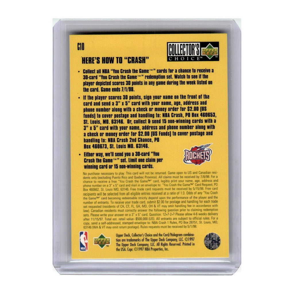 1997 Collector's Choice You Crash the Game Hakeem Olajuwon Rockets #C10