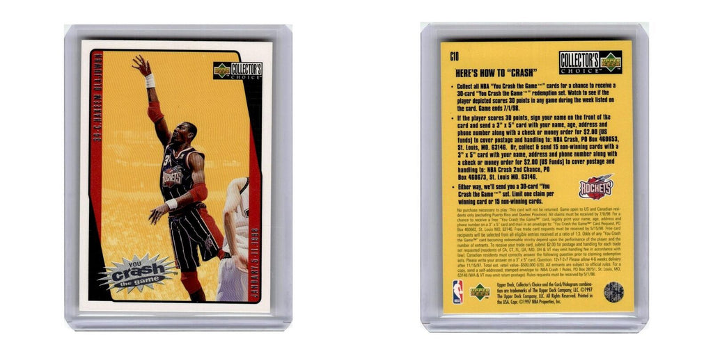 1997 Collector's Choice You Crash the Game Hakeem Olajuwon Rockets #C10
