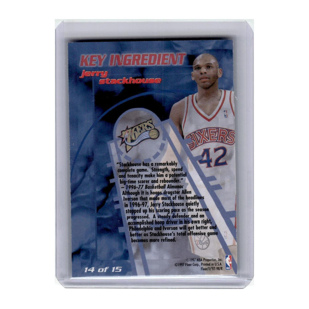 1997 Fleer Jerry Stackhouse 76ers #14
