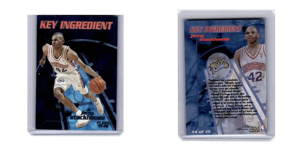 1997 Fleer Jerry Stackhouse 76ers #14