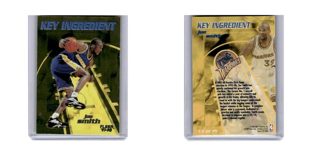 1997 Fleer Joe Smith Golden State Warriors #13
