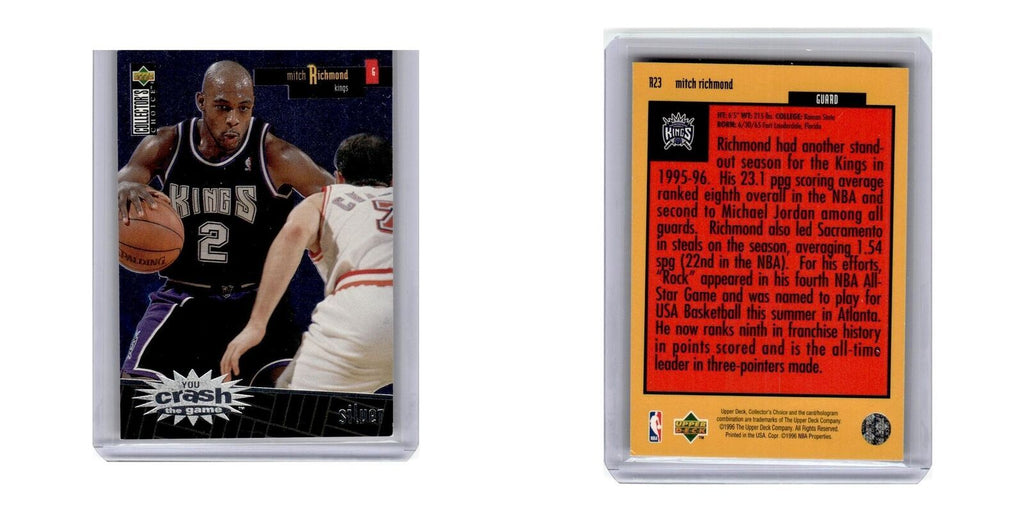 1996 Collector's Choice You Crash the Game Mitch Richmond Kings #R23