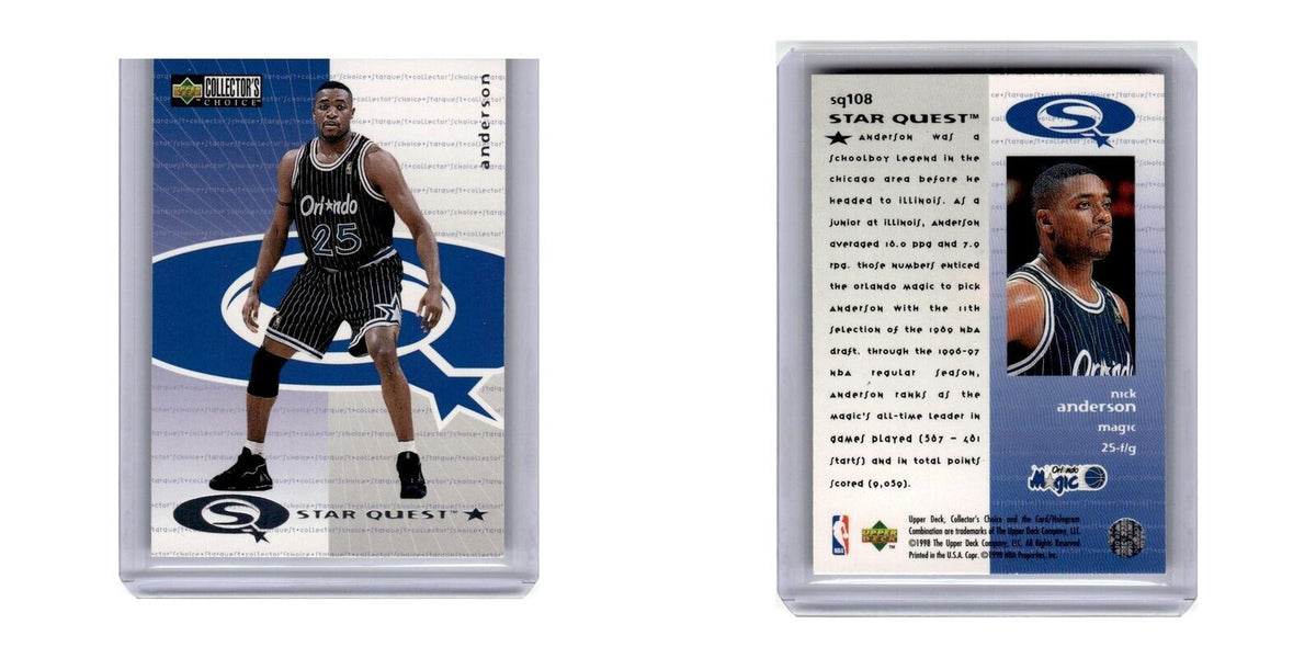 1997 Collector's Choice StarQuest Nick Anderson Magic #SQ108
