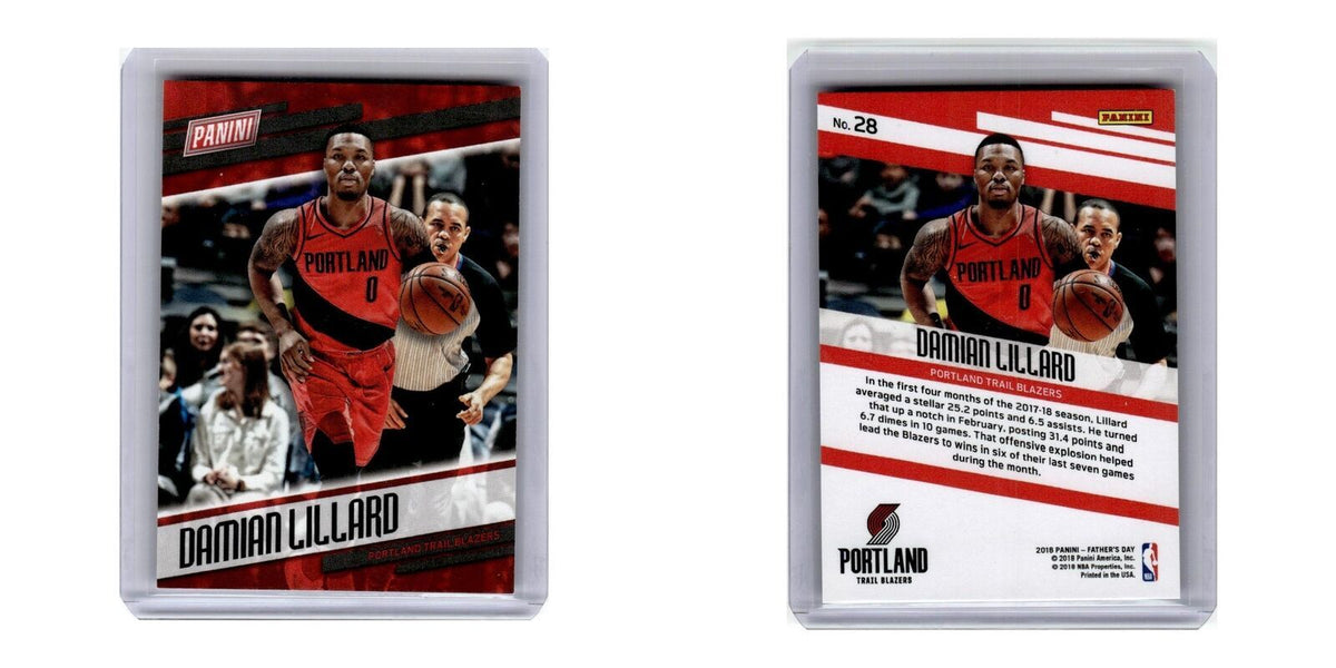 2018 Panini Father's Day Damian Lillard Blazers #28