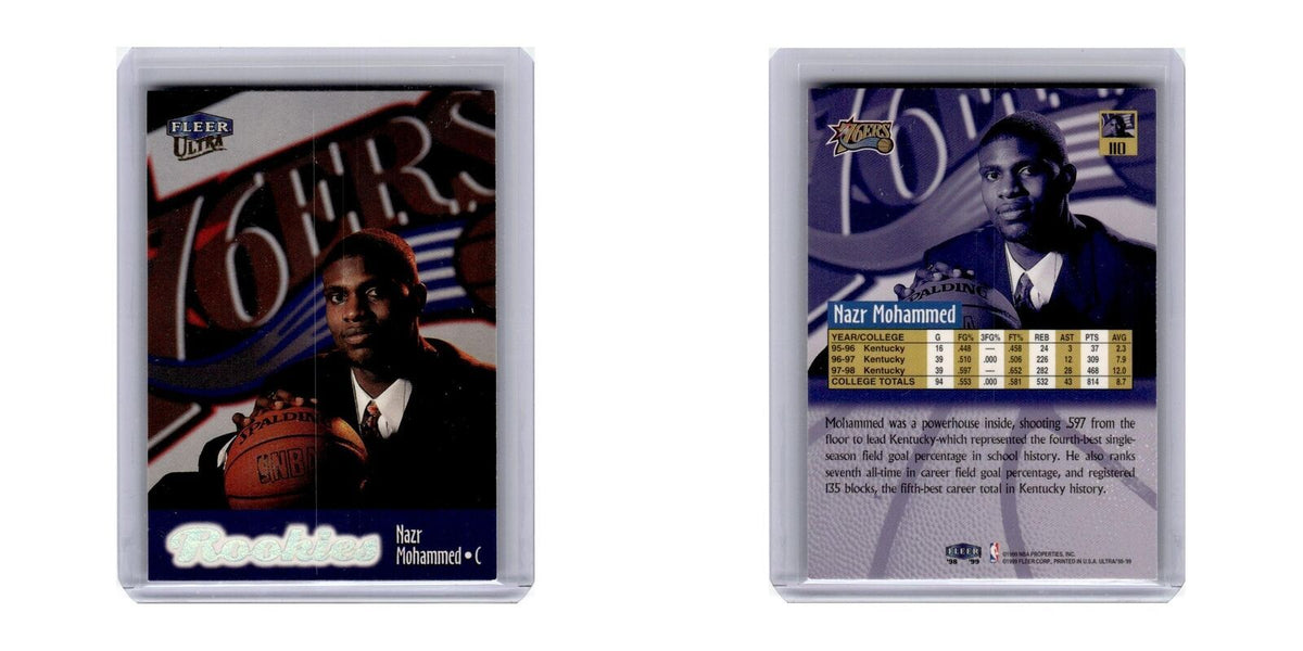 1998 Fleer Ultra Nazr Mohammed 76ers #110