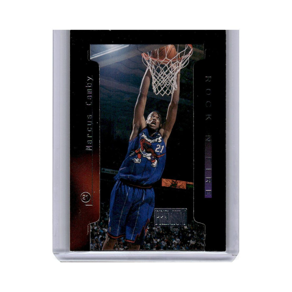 1997 SkyBox Premium Rock n' Fire Marcus Camby Raptors #5 RF