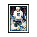 Terry Yake 1991 O-Pee-Chee #169 Hartford Whalers Hockey Card NM