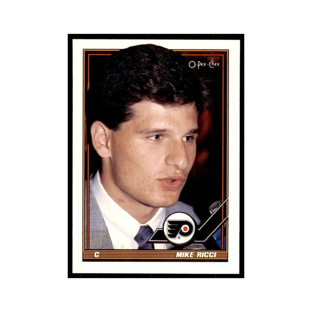 Mike Ricci 1991 O-Pee-Chee #194 Philadelphia Flyers Hockey Card NM