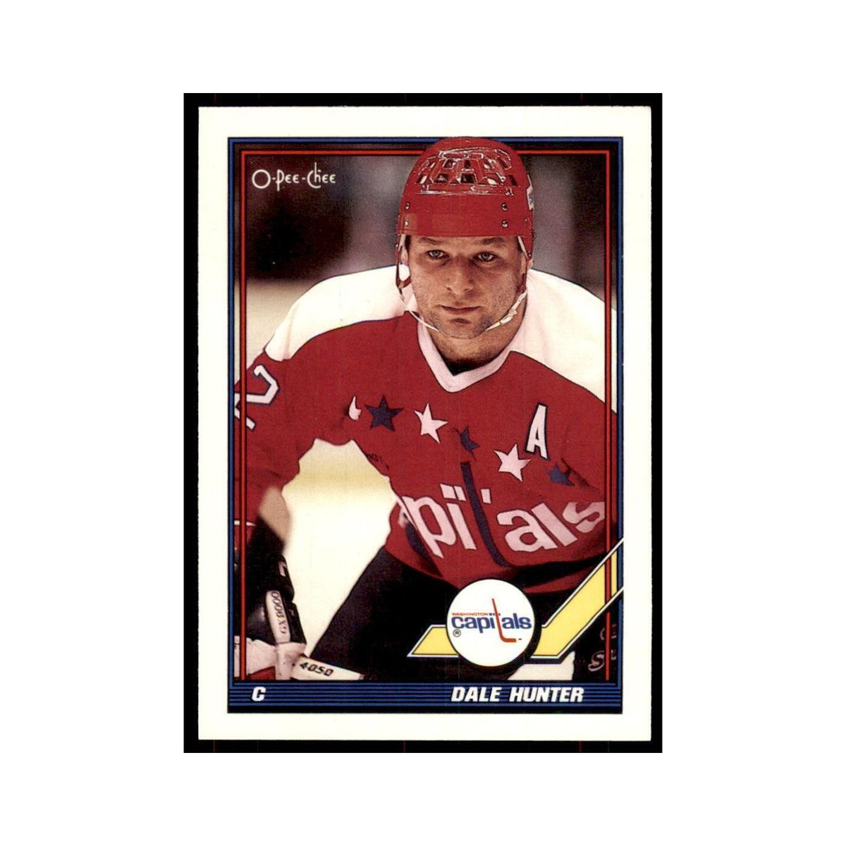 Dale Hunter 1991 O-Pee-Chee #229 Washington Capitals Hockey Card NM