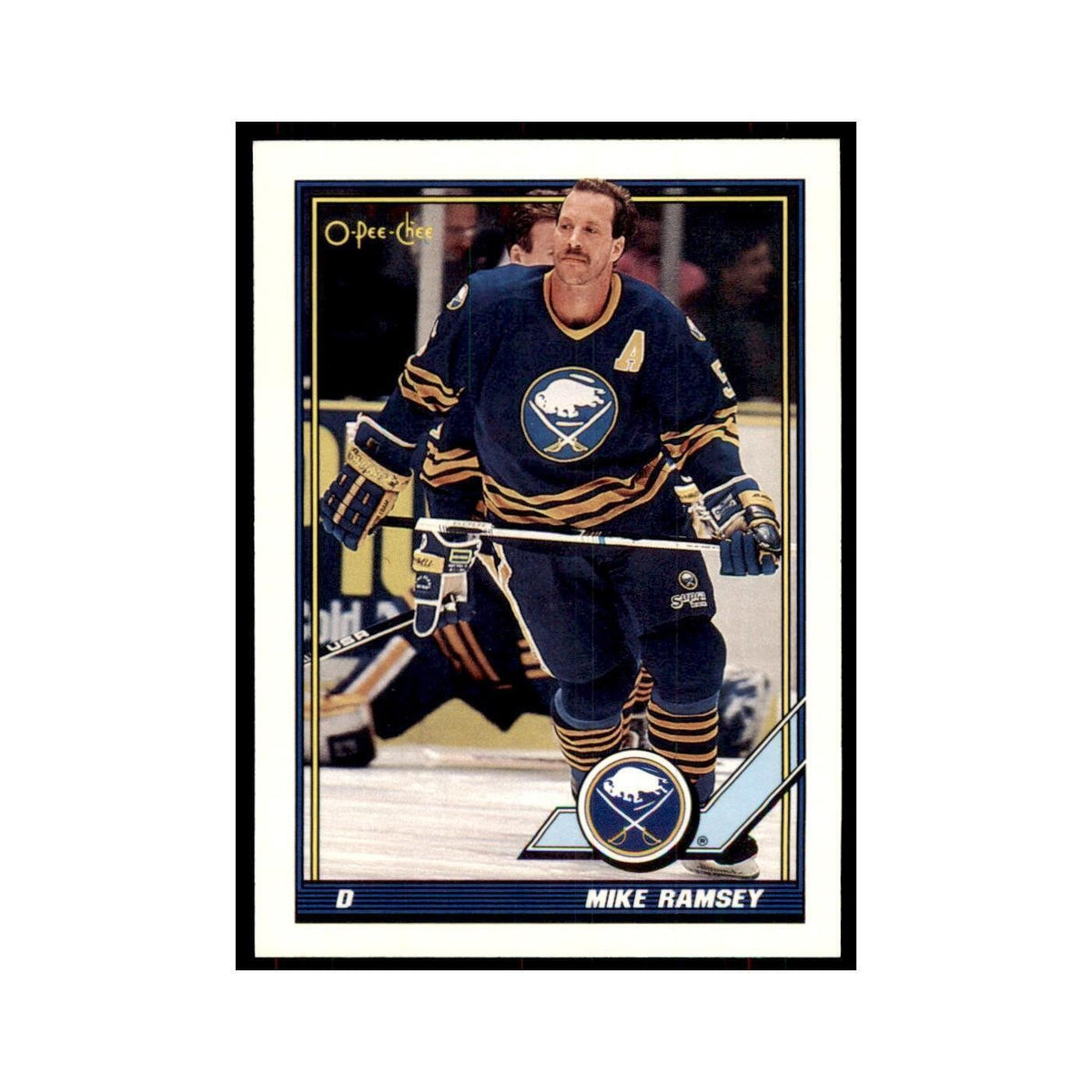 Mike Ramsey 1991 O-Pee-Chee #236 Buffalo Sabres Hockey Card NM