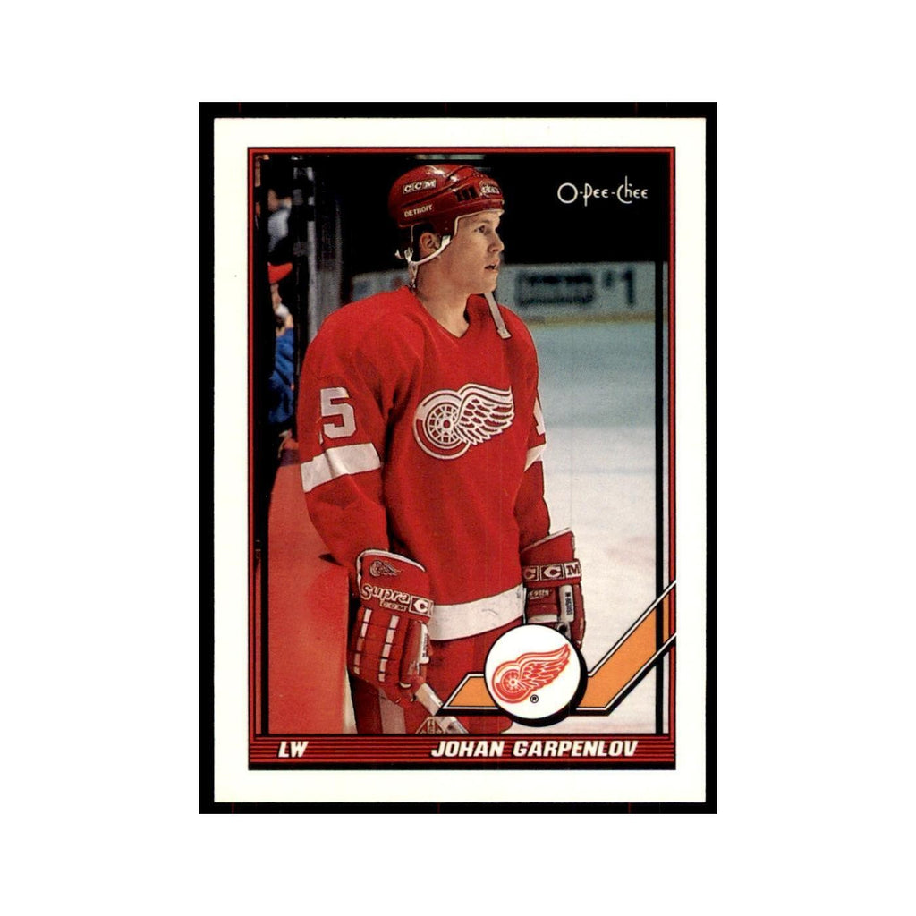 Johan Garpenlov 1991 O-Pee-Chee #278 Detroit Red Wings Hockey Card NM