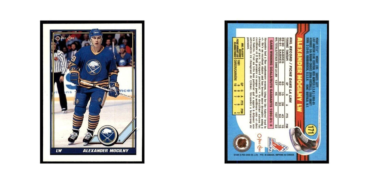 Alexander Mogilny 1991 O-Pee-Chee #171 Buffalo Sabres Hockey Card NM