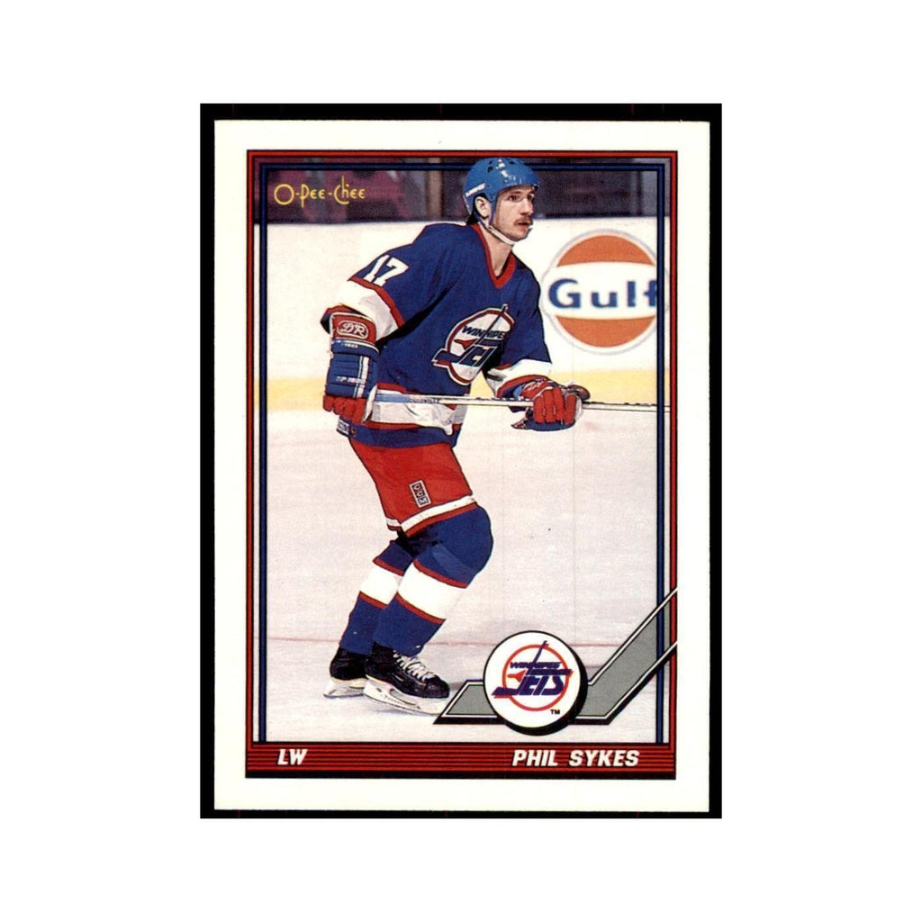 Phil Sykes 1991 O-Pee-Chee #189 Winnipeg Jets Hockey Card NM