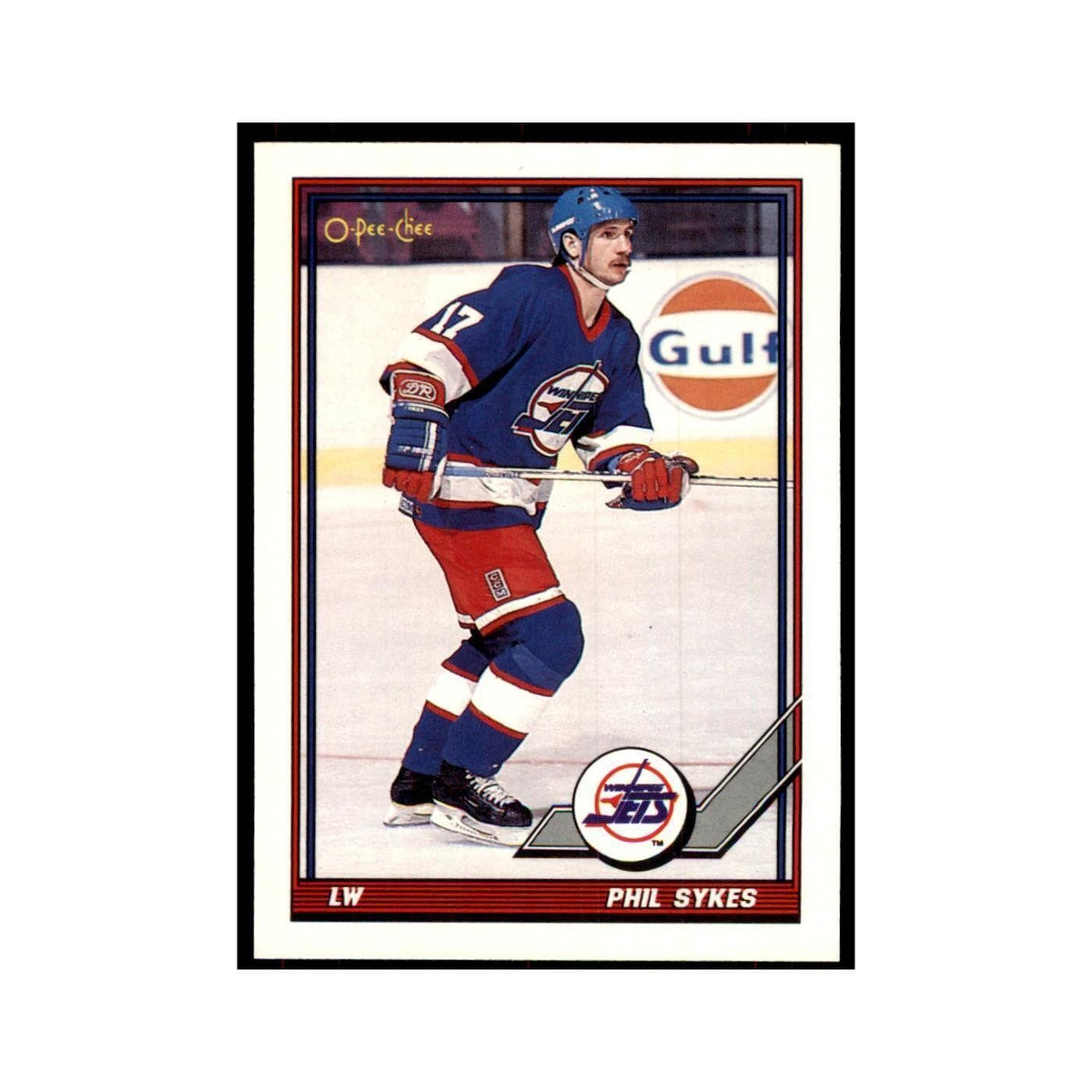 Phil Sykes 1991 O-Pee-Chee #189 Winnipeg Jets Hockey Card NM