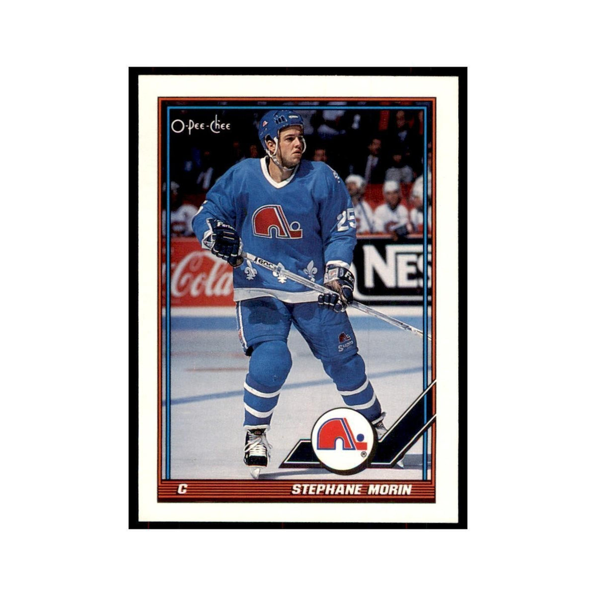 Stephane Morin 1991 O-Pee-Chee #159 Quebec Nordiques Hockey Card NM