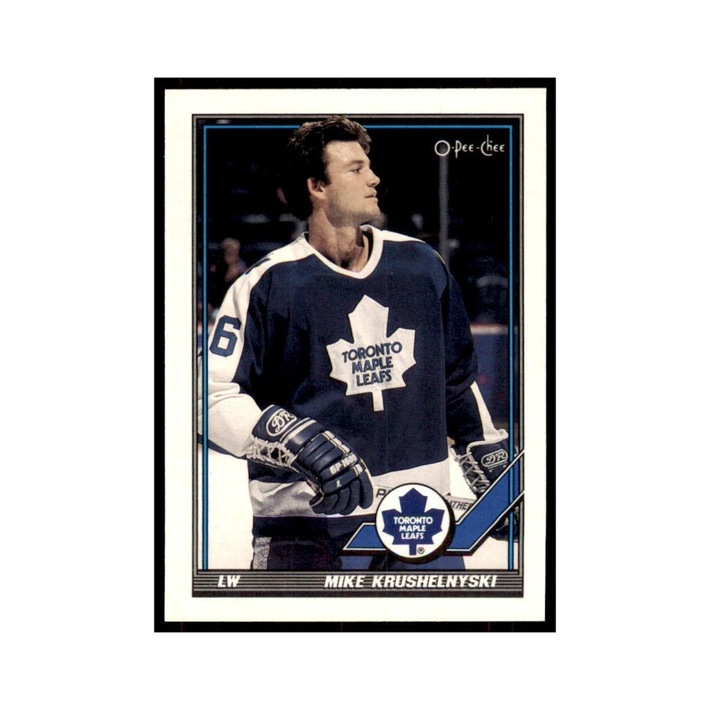 Mike Krushelnyski 1991 O-Pee-Chee #324 Toronto Maple Leafs Hockey Card NM