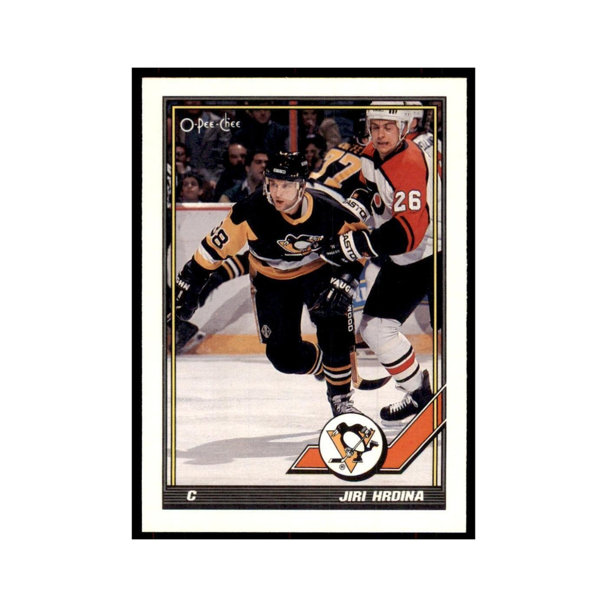 Jiri Hrdina 1991 O-Pee-Chee #213 Pittsburgh Penguins Hockey Card NM