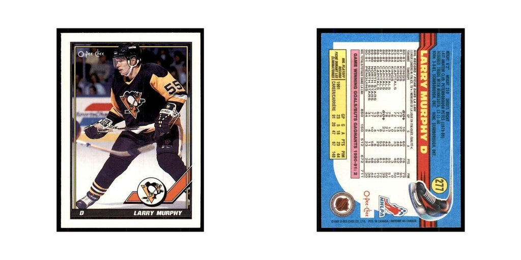 Larry Murphy 1991 O-Pee-Chee #277 Pittsburgh Penguins Hockey Card NM