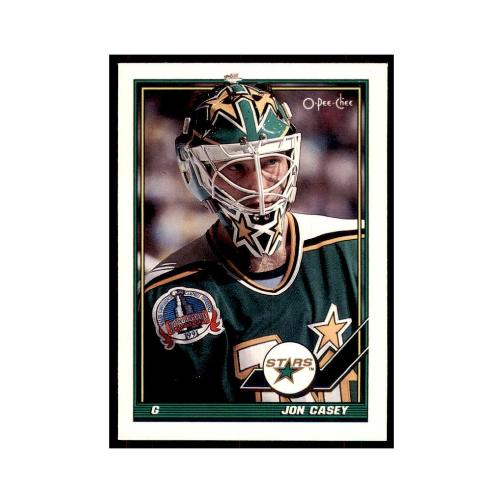 Jon Casey 1991 O-Pee-Chee #237 Minnesota North Stars Hockey Card NM