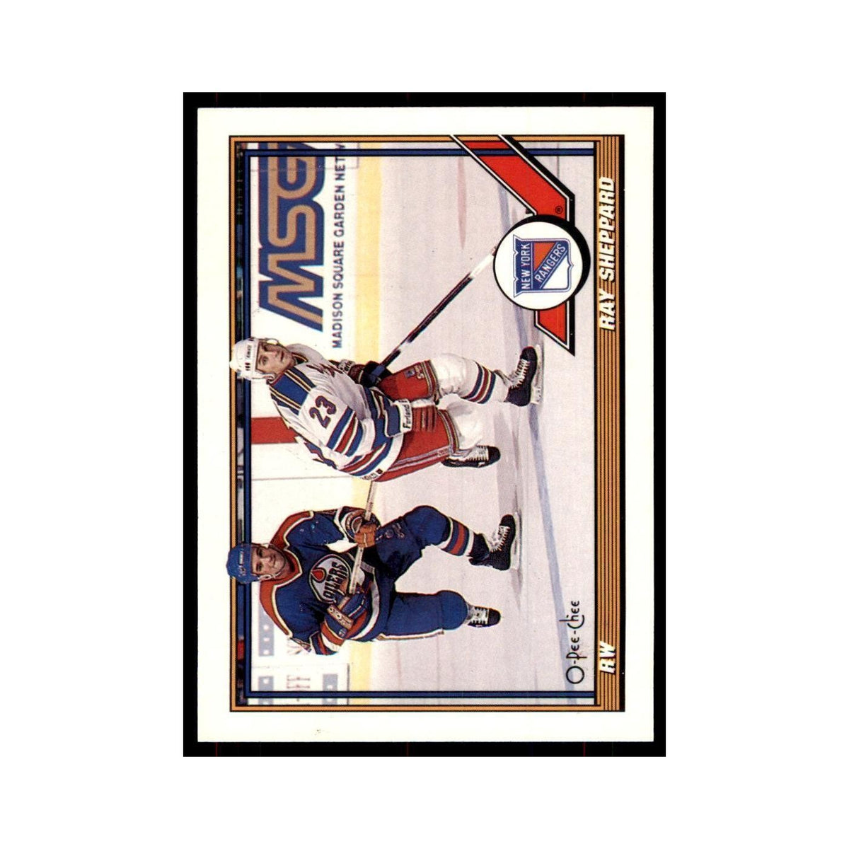 Ray Sheppard 1991 O-Pee-Chee #289 New York Rangers Hockey Card NM
