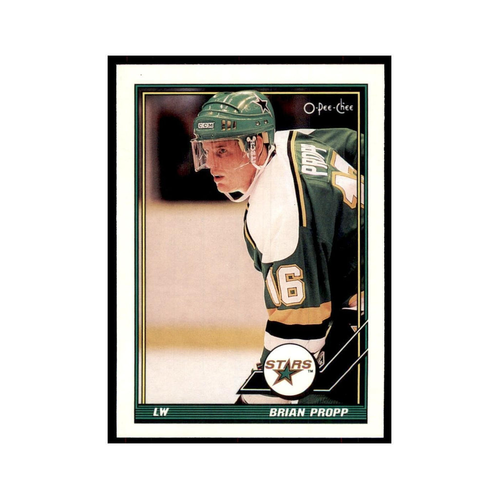 Brian Propp 1991 O-Pee-Chee #227 Minnesota North Stars Hockey Card NM