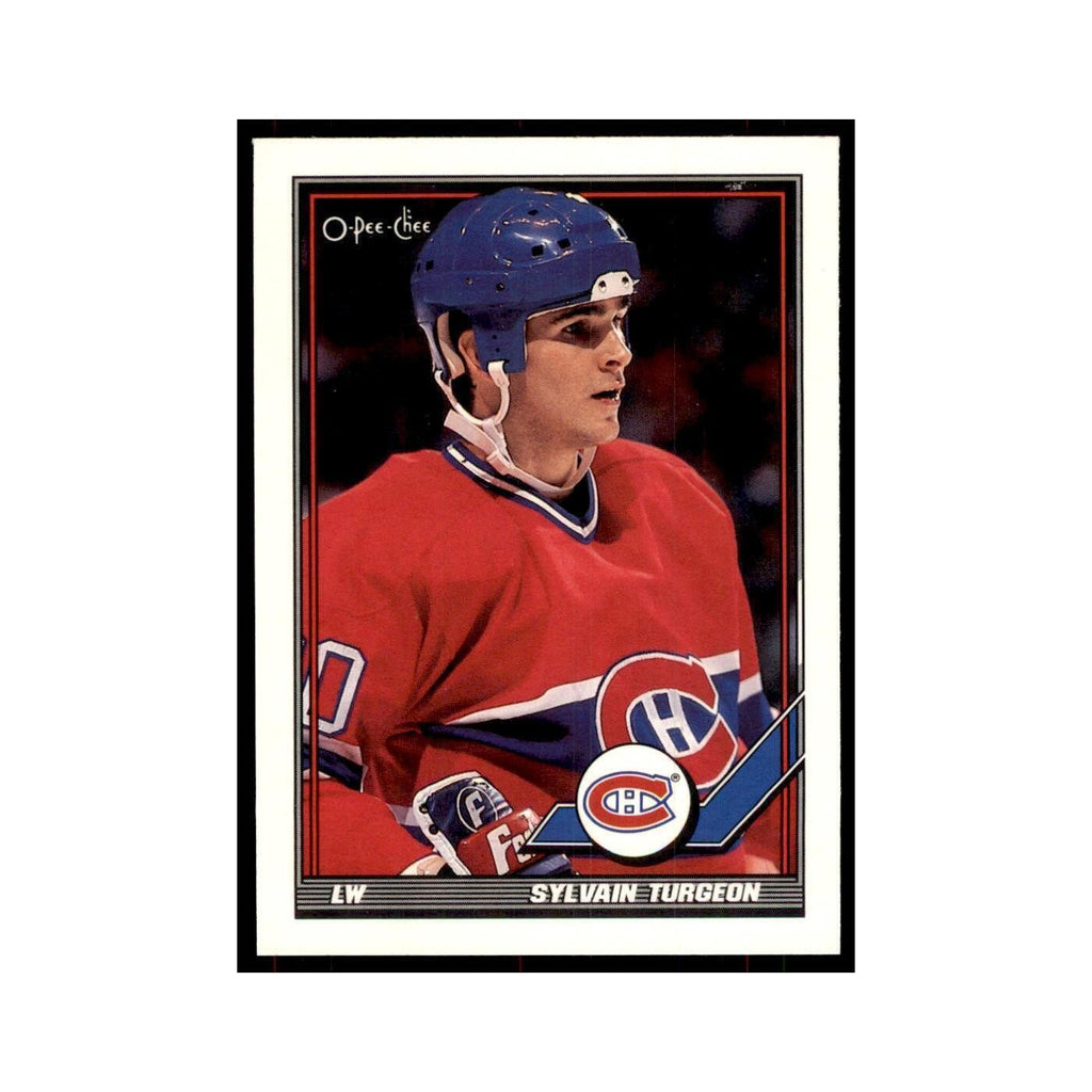 Sylvain Turgeon 1991 O-Pee-Chee #231 Montreal Canadiens Hockey Card NM