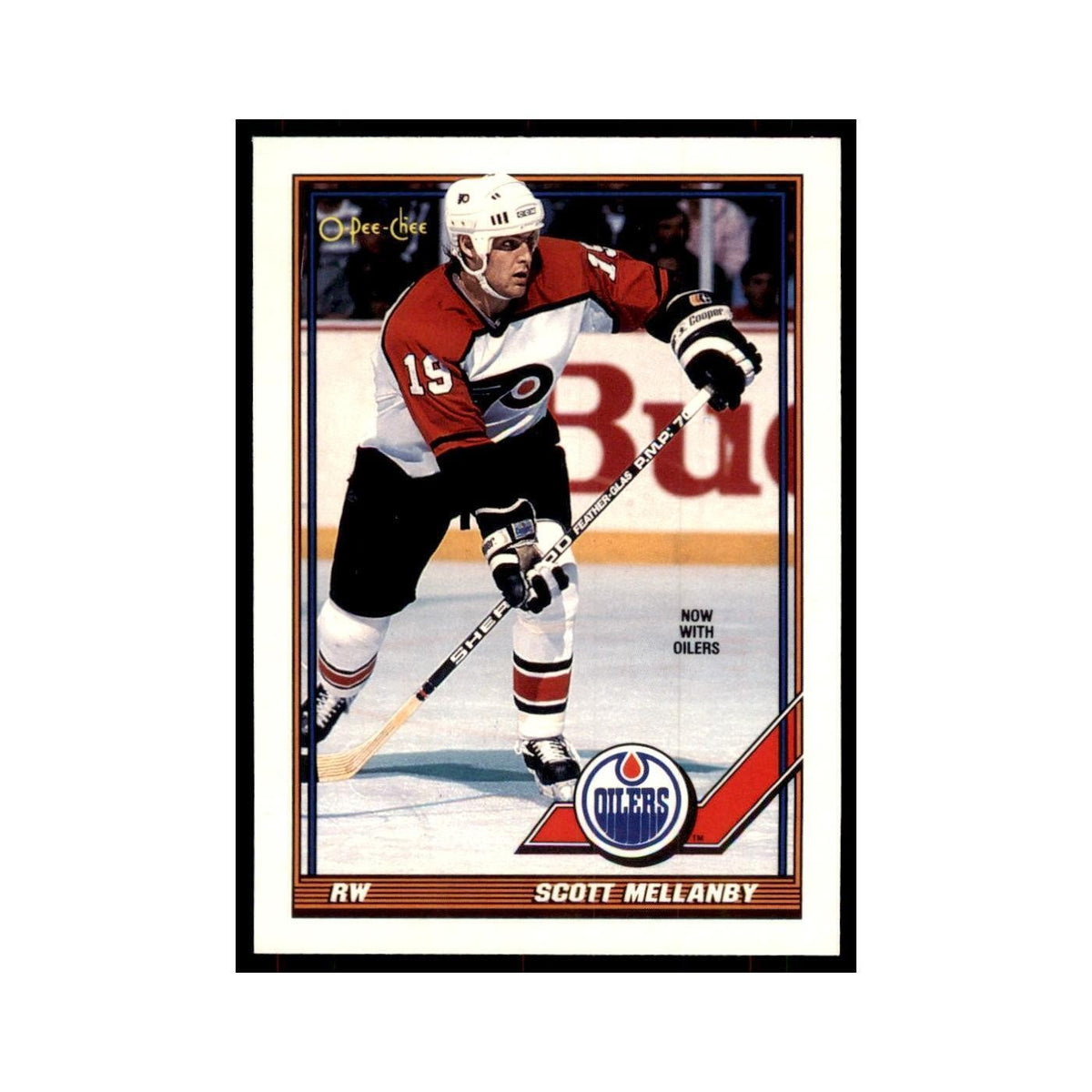 Scott Mellanby 1991 O-Pee-Chee #200 Edmonton Oilers Hockey Card NM