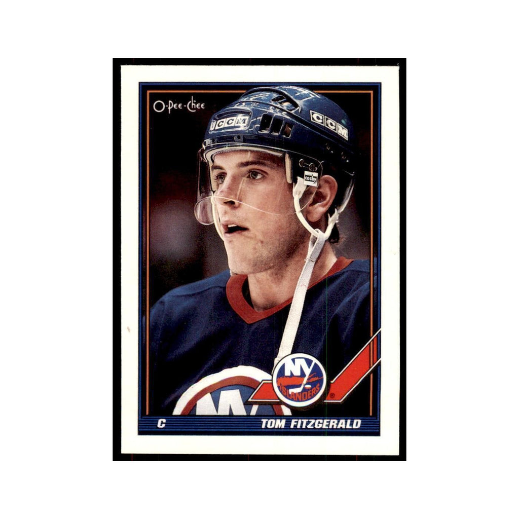 Tom Fitzgerald 1991 O-Pee-Chee #279 New York Islanders Hockey Card NM
