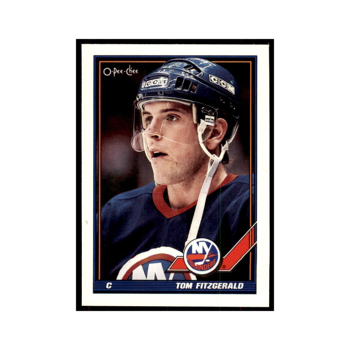 Tom Fitzgerald 1991 O-Pee-Chee #279 New York Islanders Hockey Card NM
