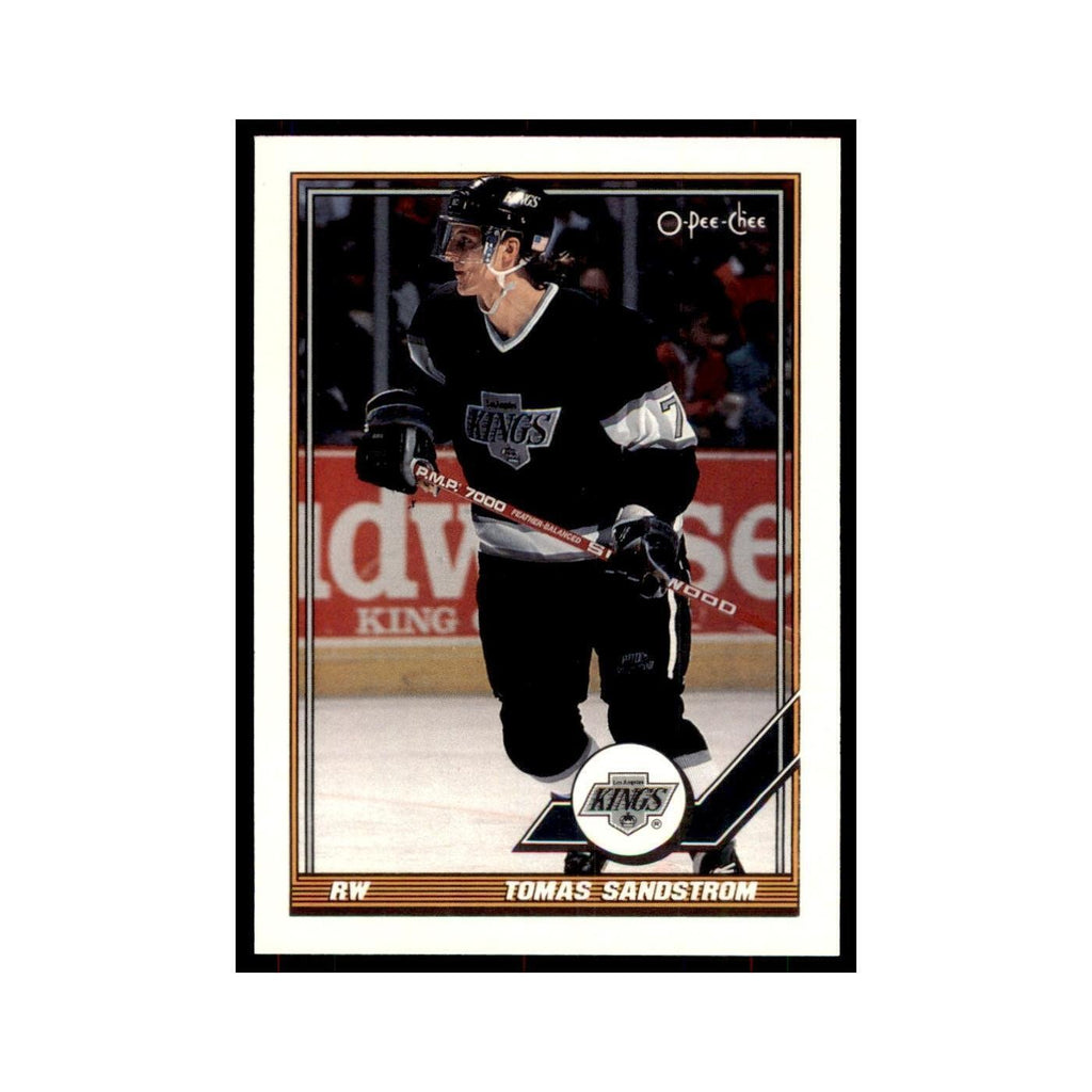 Tomas Sandstrom 1991 O-Pee-Chee #173 Los Angeles Kings Hockey Card NM