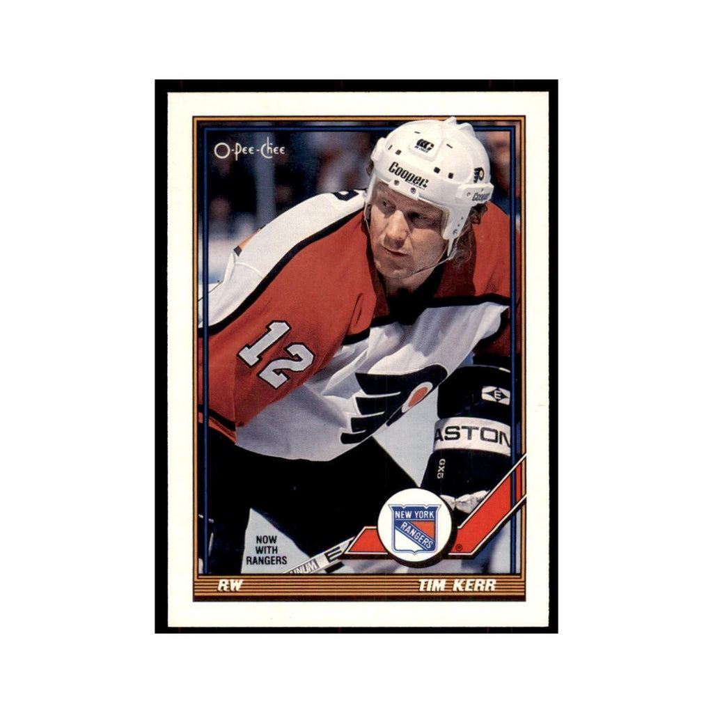 Tim Kerr 1991 O-Pee-Chee #164 Philadelphia Flyers Hockey Card NM
