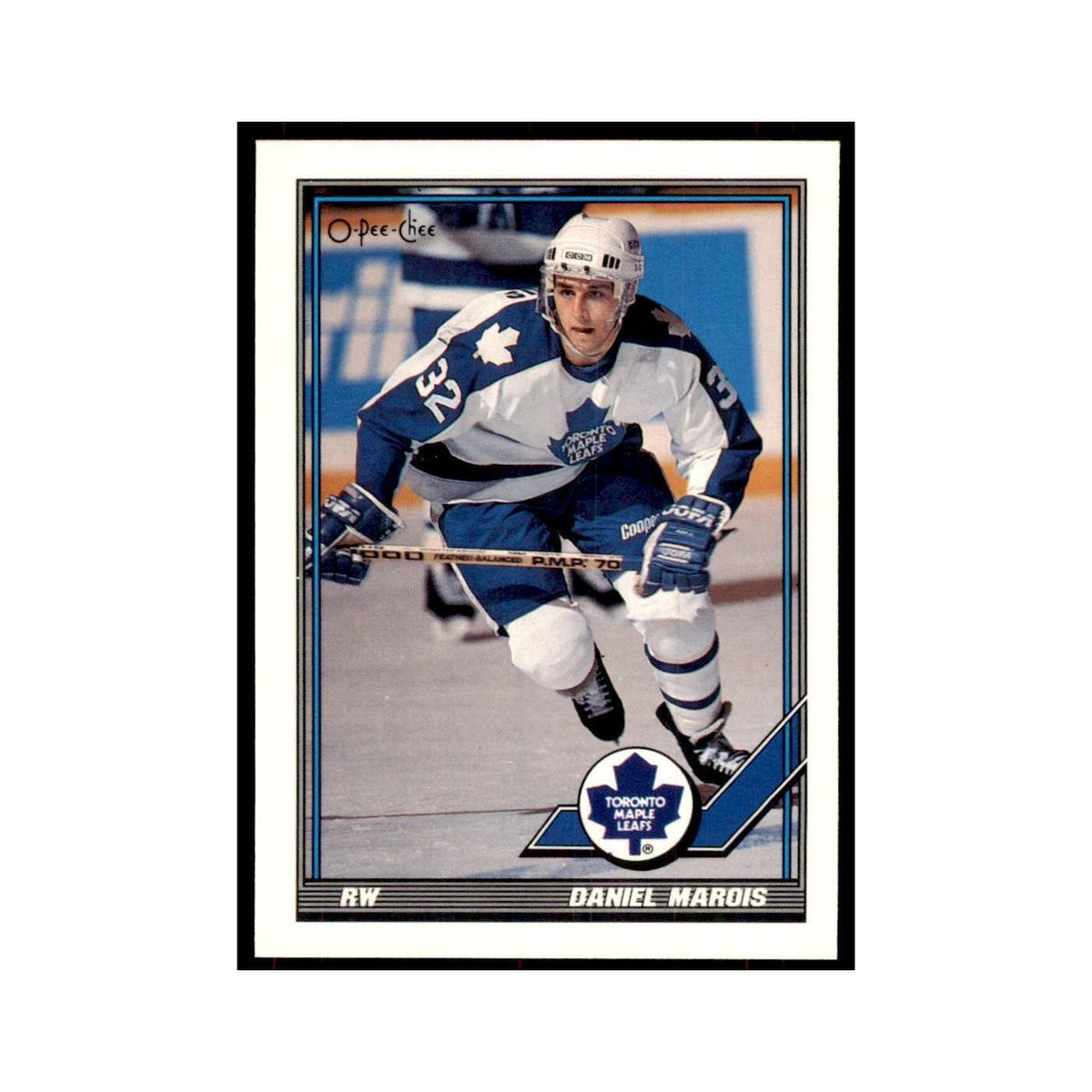 Daniel Marois 1991 O-Pee-Chee #212 Toronto Maple Leafs Hockey Card NM