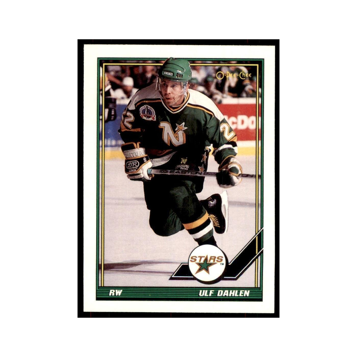 Ulf Dahlen 1991 O-Pee-Chee #177 Minnesota North Stars Hockey Card NM