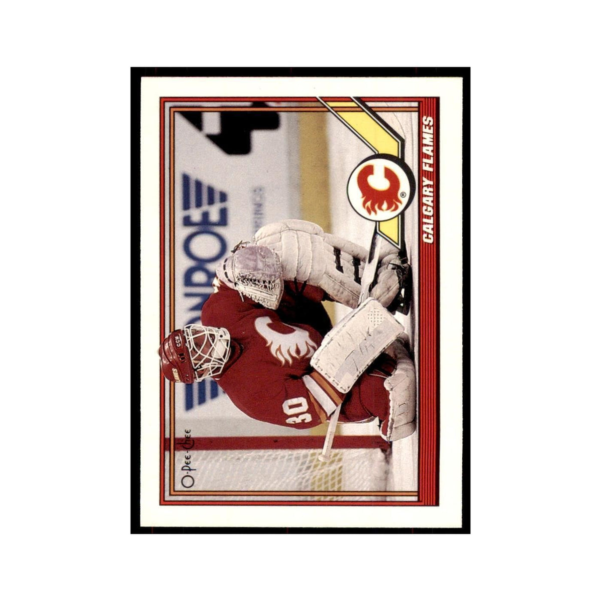 Calgary Flames 1991 O-Pee-Chee #247 Calgary Flames Hockey Card NM