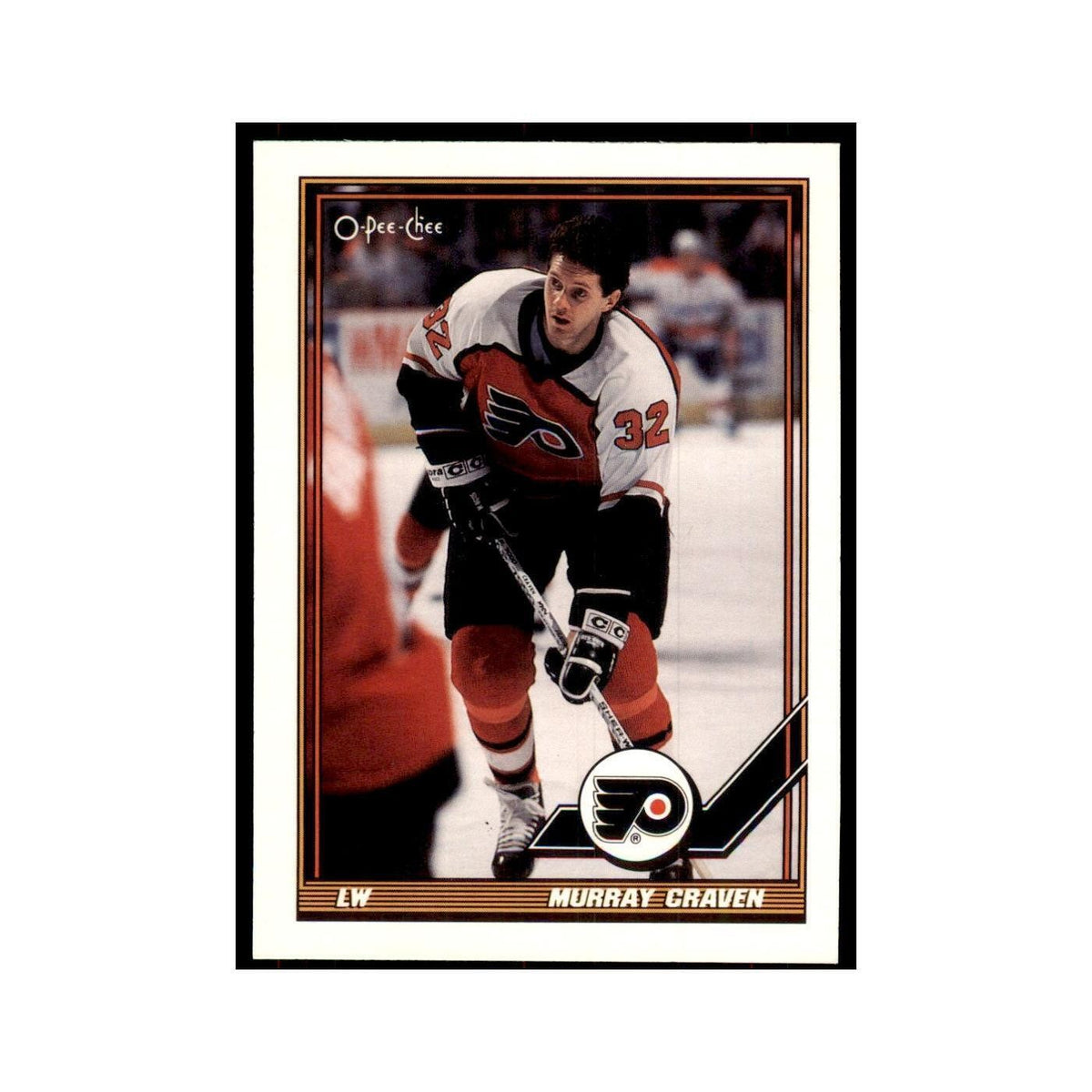 Murray Craven 1991 O-Pee-Chee #254 Philadelphia Flyers Hockey Card NM