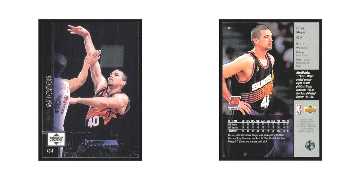 Loren Meyer 1997 Upper Deck #98 Phoenix Suns Basketball Card NM