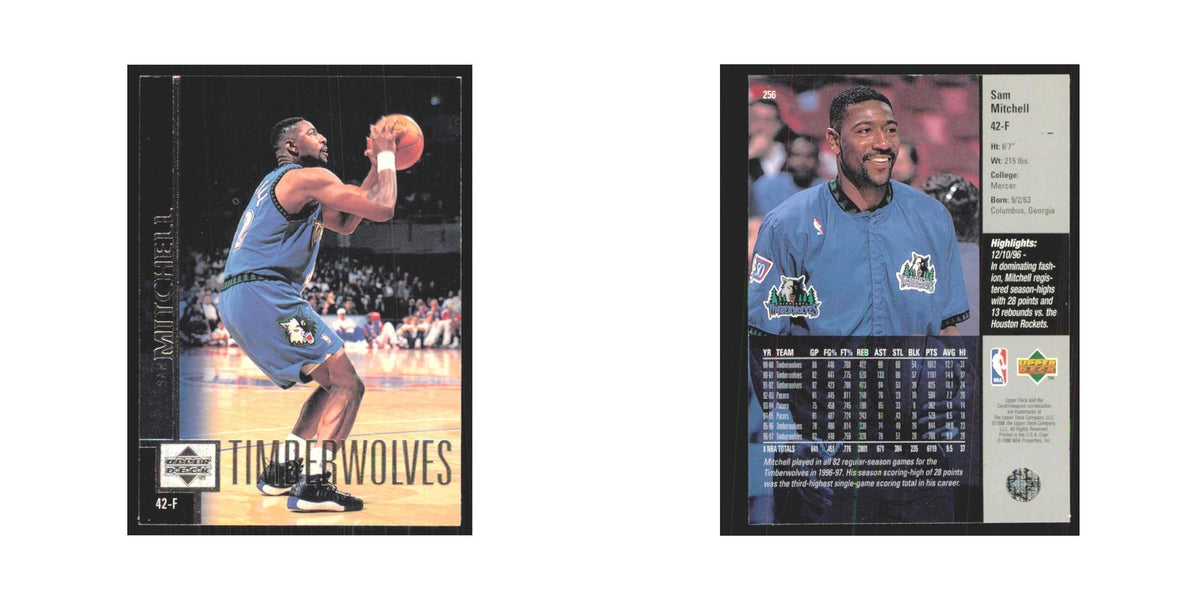 Sam Mitchell 1997 Upper Deck #256 Minnesota Timberwolves Basketball Card NM
