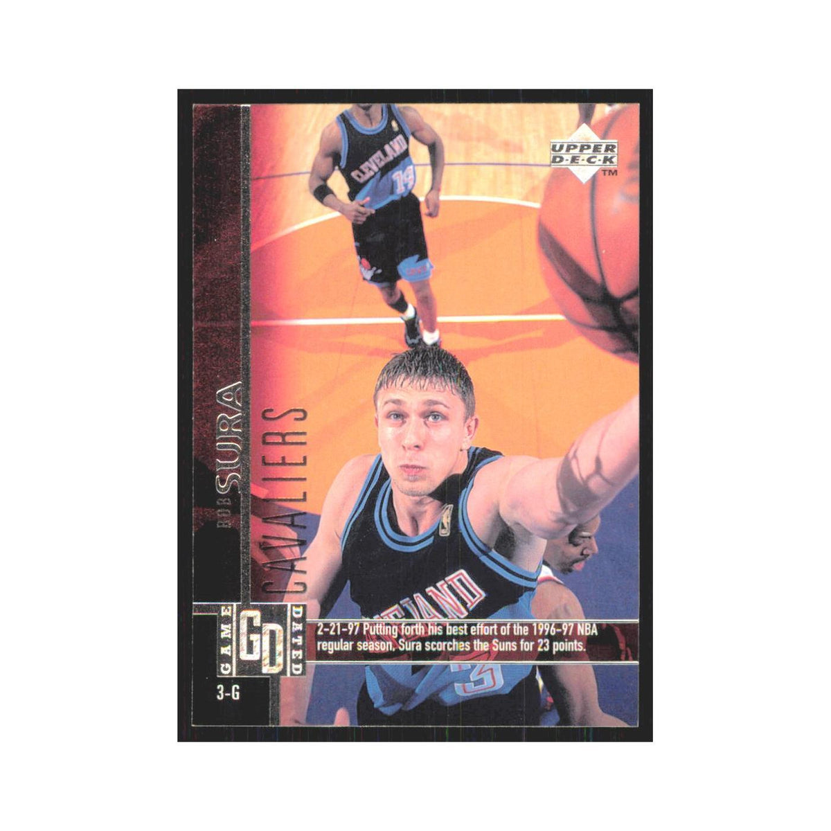 Bob Sura 1997 Upper Deck #23 Cleveland Cavaliers Basketball Card NM