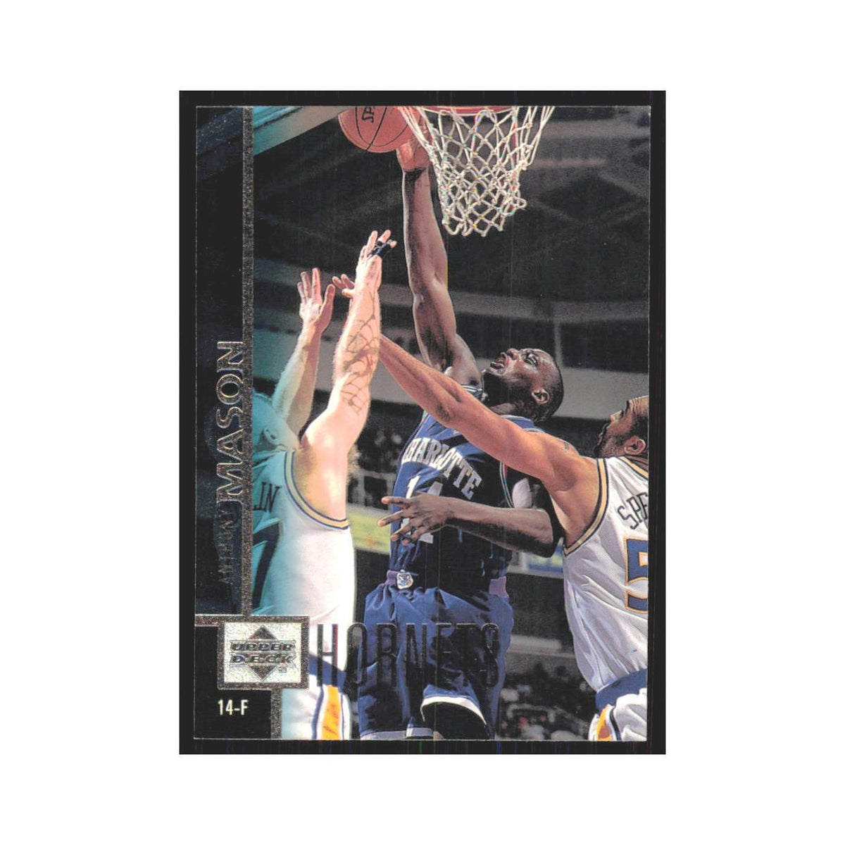 Anthony Mason 1997 Upper Deck #12 Charlotte Hornets Basketball Card NM