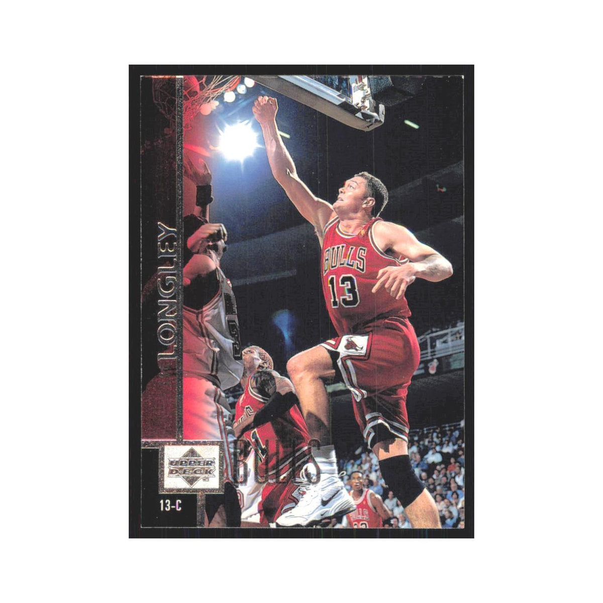 Luc Longley 1997 Upper Deck #17 Chicago Bulls Basketball Card NM