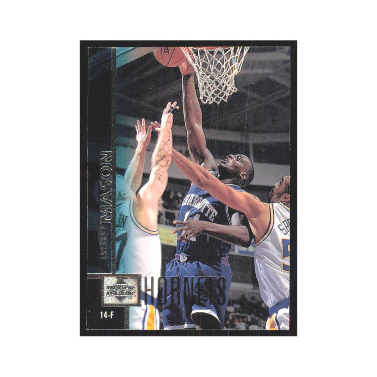 Anthony Mason 1997 Upper Deck #12 Charlotte Hornets Basketball Card NM