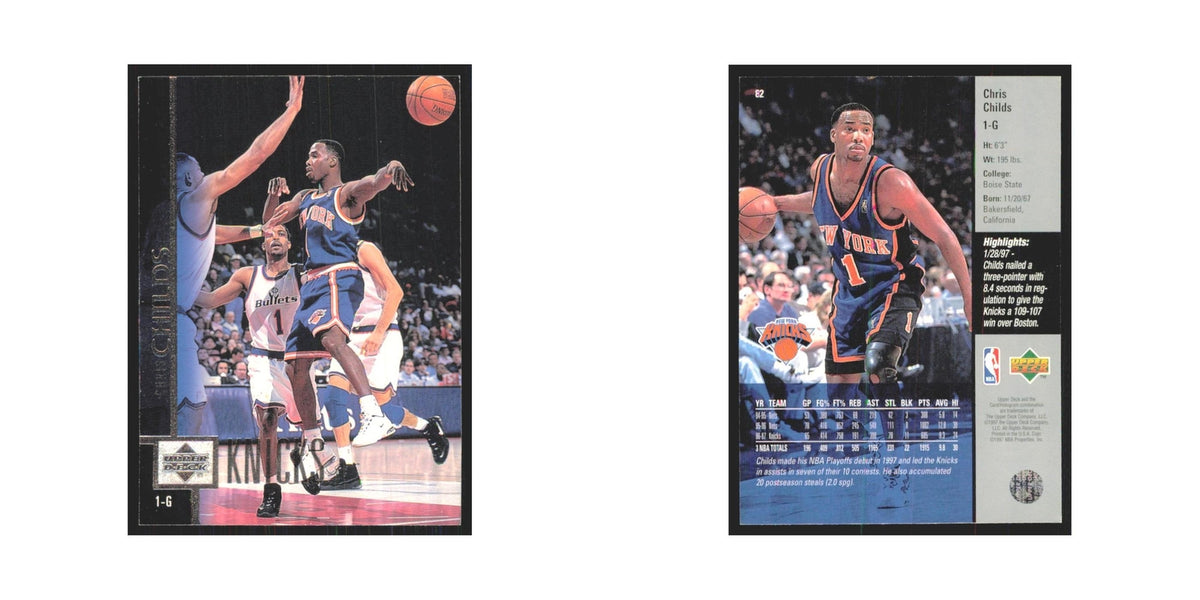 Chris Childs 1997 Upper Deck #82 New York Knicks Basketball Card NM